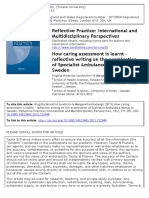 Reflective Practice: International and Multidisciplinary Perspectives