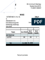 Vijay Designns and Drafting Services,: Invoice