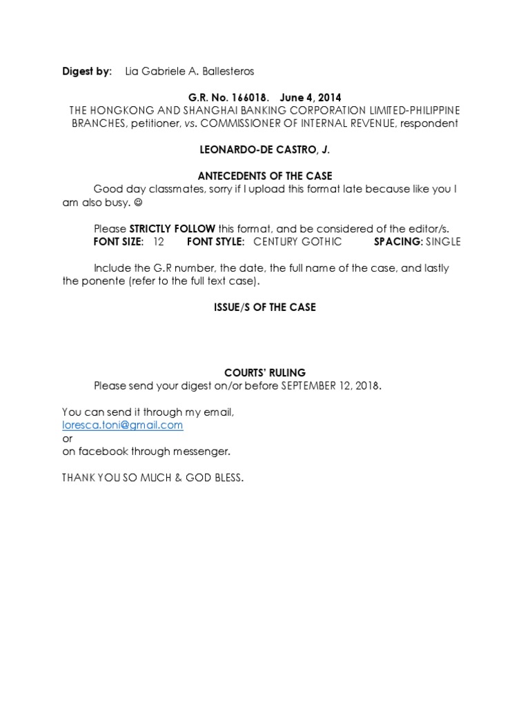 Digest Format For Nego | PDF