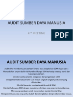IV. Audit SDM