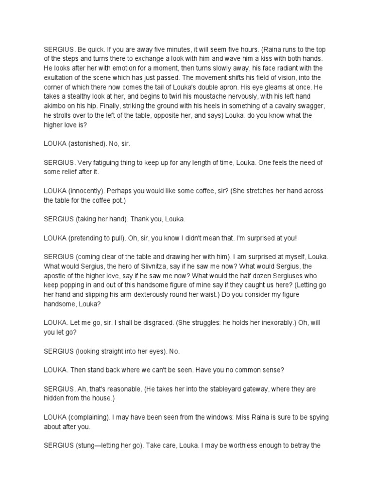 Arms and The Man, by Bernard Shaw PDF