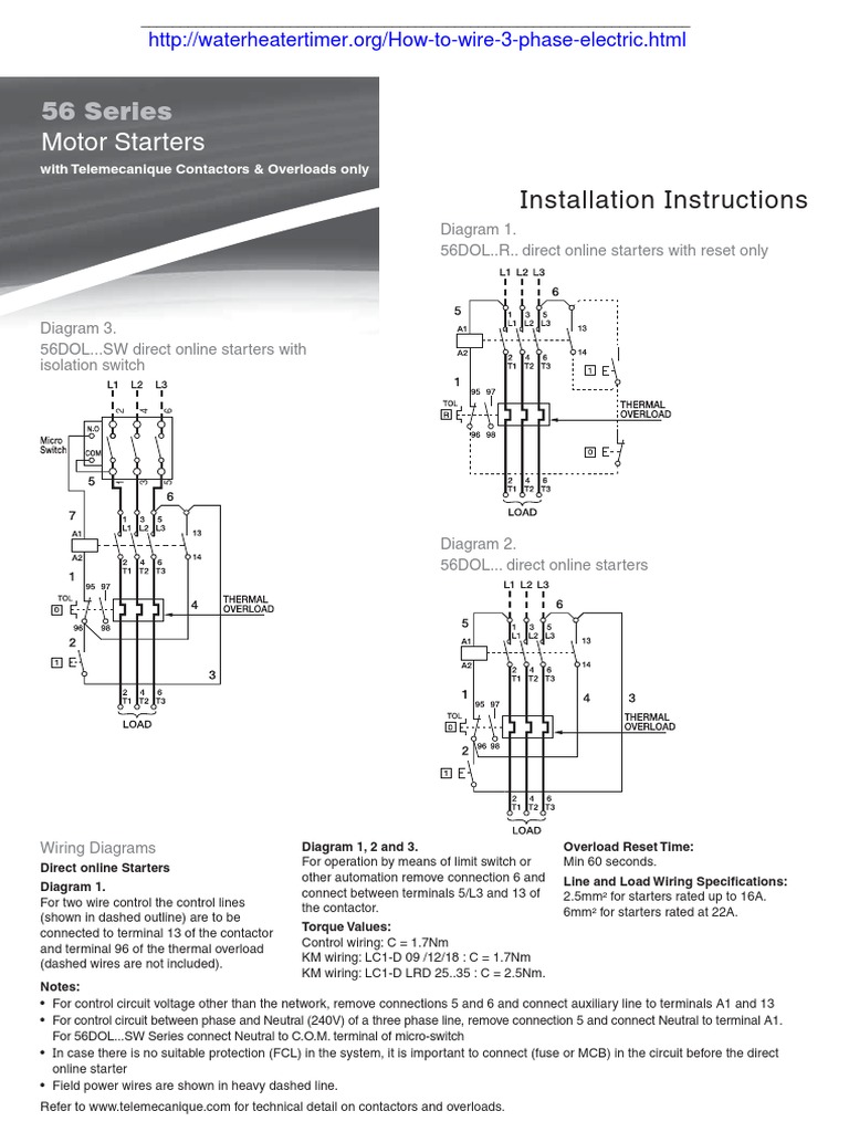 3 phase motor starter wiring pdf Electrical Wiring
