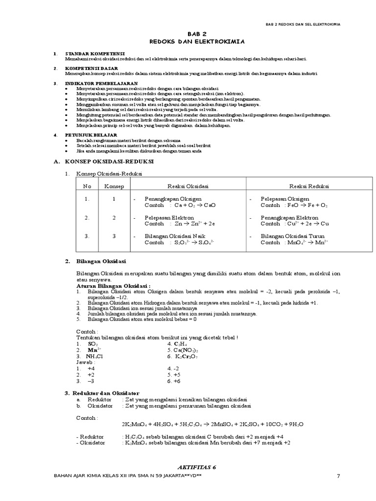 Kd 1 Redoks Dan Penyetaraan Doc