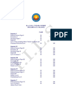 The Regulations Relating (5year) Degree Course in Law