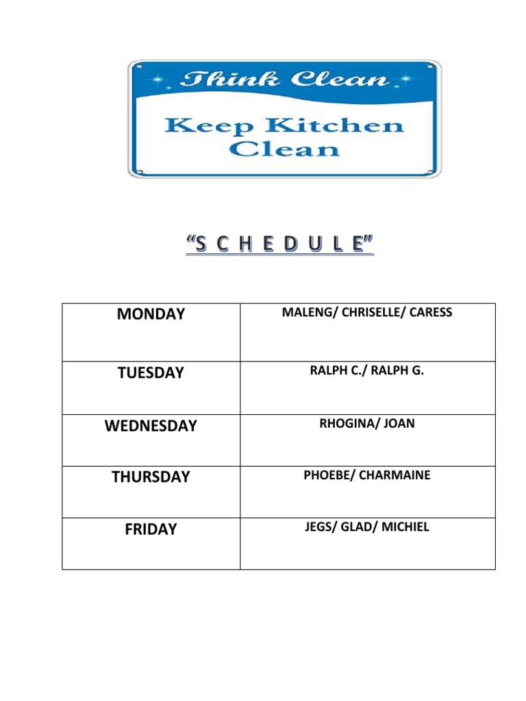 Weekly Pinoy Henyo Schedule | PDF