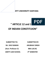 Article 12 and 13 of Indian Constitution