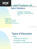 Asian Literature: Philippines, Vietnamese, Indonesian, Thailand, Burma, Laos