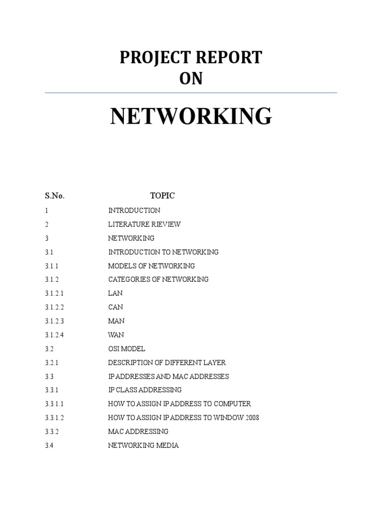 Networking Report PDF Computer Network Domain Name System