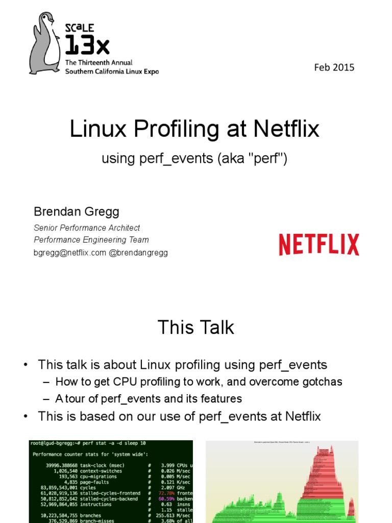 Linux Profiling with perf at Netflix | PDF | Central Processing Unit ...