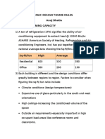 Hvac Design Thumb Rules PDF