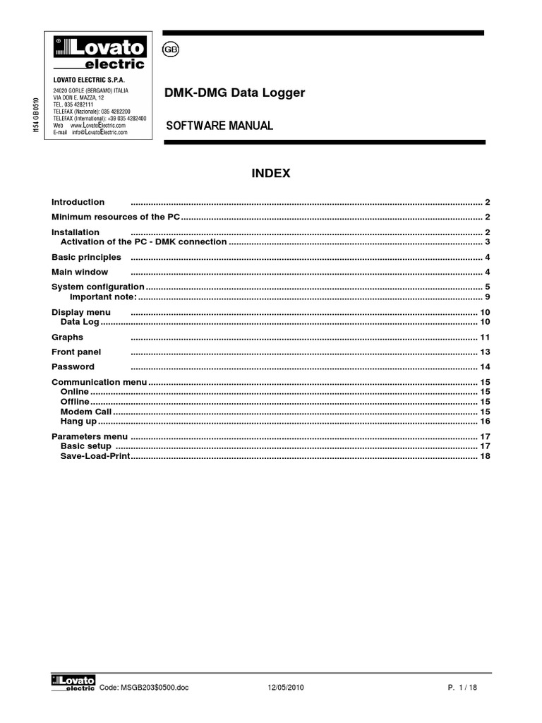 DMKDMG Data Logger Software Manual PDF Modem Microsoft Windows