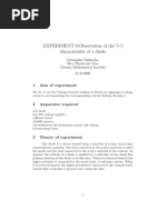 EXPERIMENT 6:observation of The V-I Characteristic of A Diode