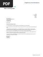 Sample Covering Letter PDF