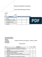 Evaluación instrumentos