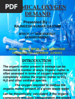 Chemical Oxygen Demand: Presented By