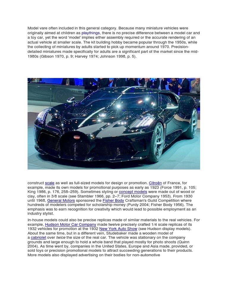 History of Model and Toy Cars | PDF | Hobbies | Scientific Modeling