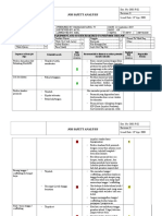 Job Safety Analysis: Protective Equipment and System Required To Perform This Job