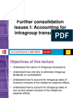 Further Consolidation Issues I: Accounting For Intragroup Transactions