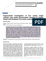 Experimental Investigation of Four Stroke Single Cylinder Rope Brake Dynamometer Assisted CI Engine Fueled With Biodiesel From Waste Cooking Oil PDF