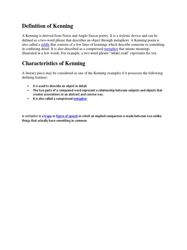 Definition of Kenning PDF