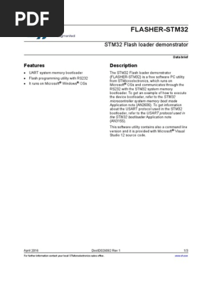 Stm flash loader demo download pc