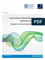 Indonesi's Electricity and Domestic Coal Demand