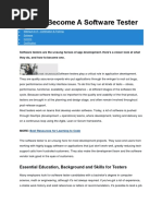 How To Become A Software Tester