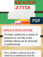 Application Letter