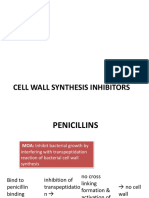 Cell Wall Synthesis Inhibitors