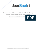 Summary Book Consumer Behaviour Martin E