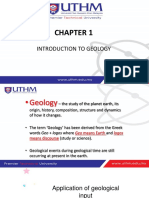 Geology (Chapter 1)