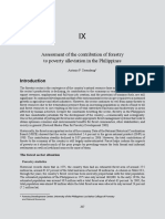 Assessment of The Contribution of Forestry To Poverty Alleviation in The Philippines