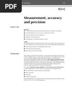 Measurement, Accuracy and Precision PDF