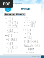 Matrices Matrices: Focus On STPM 3 Focus On STPM 3