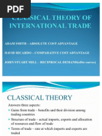 Classical Theory of International Trade Gipe 2