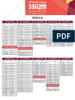 WORLD ATHLETICS CHAMPIONSHIPS 2019 WC Timetable