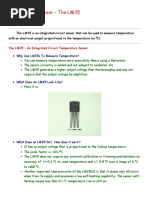 Temperature Sensor - The LM35