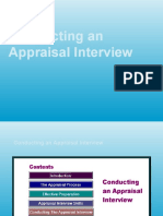 Conducting An Appraisal Interview