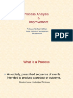 Process Analysis & Improvement: Professor Winfred S William Xavier Institute of Management Bhubaneswar