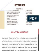Syntax Fix
