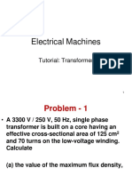 Electrical Machines: Tutorial: Transformer