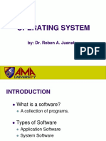 Operating System: By: Dr. Roben A. Juanatas