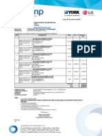 Presupuesto equipos A/A Universidad Moquegua