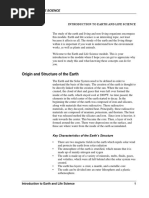 Origin and Structure of The Earth