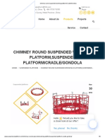 Chimney Round Suspended Working Platform - Cradle - Gondola