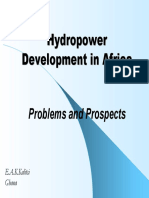 Hydropower Development in Africa: Problems and Prospects