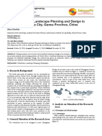 Urban Waterfront Landscape Planning and Design To Explore in Lanzhou City, Gansu Province, China