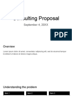 Consulting Proposal: September 4, 20XX