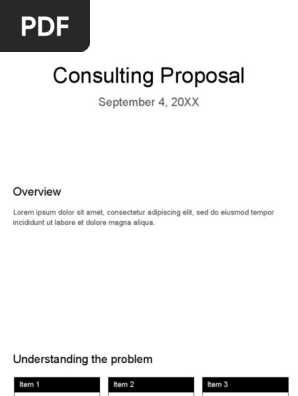 Consulting Proposal