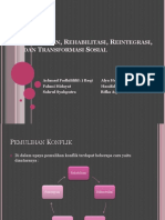 Pemulihan, Rehabilitasi, Reintegrasi, Dan Transformasi